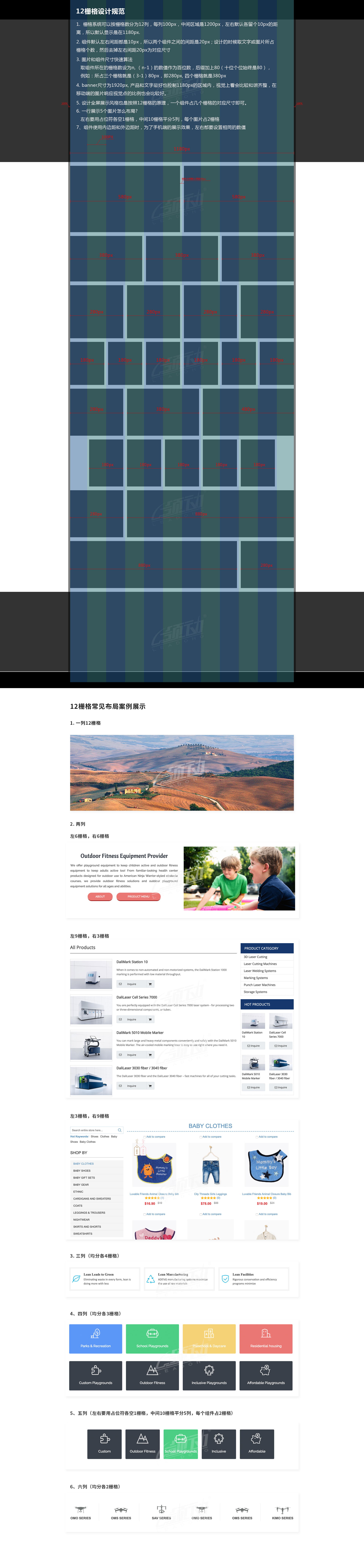 最新12栅格设计规范