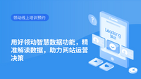 用好领动智慧数据功能，精准解读数据，助力网站运营决策