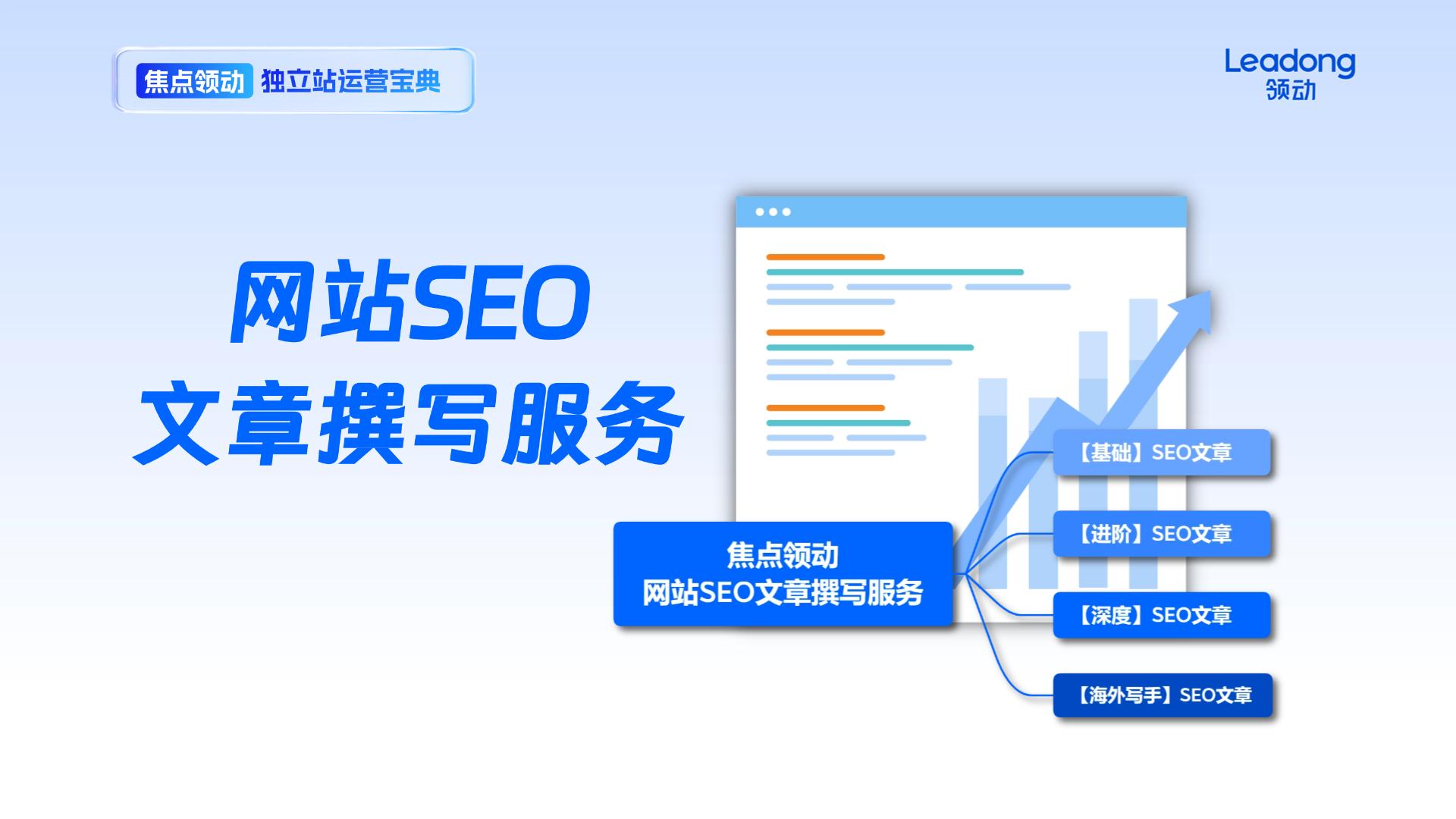 焦点领动网站SEO文章撰写服务