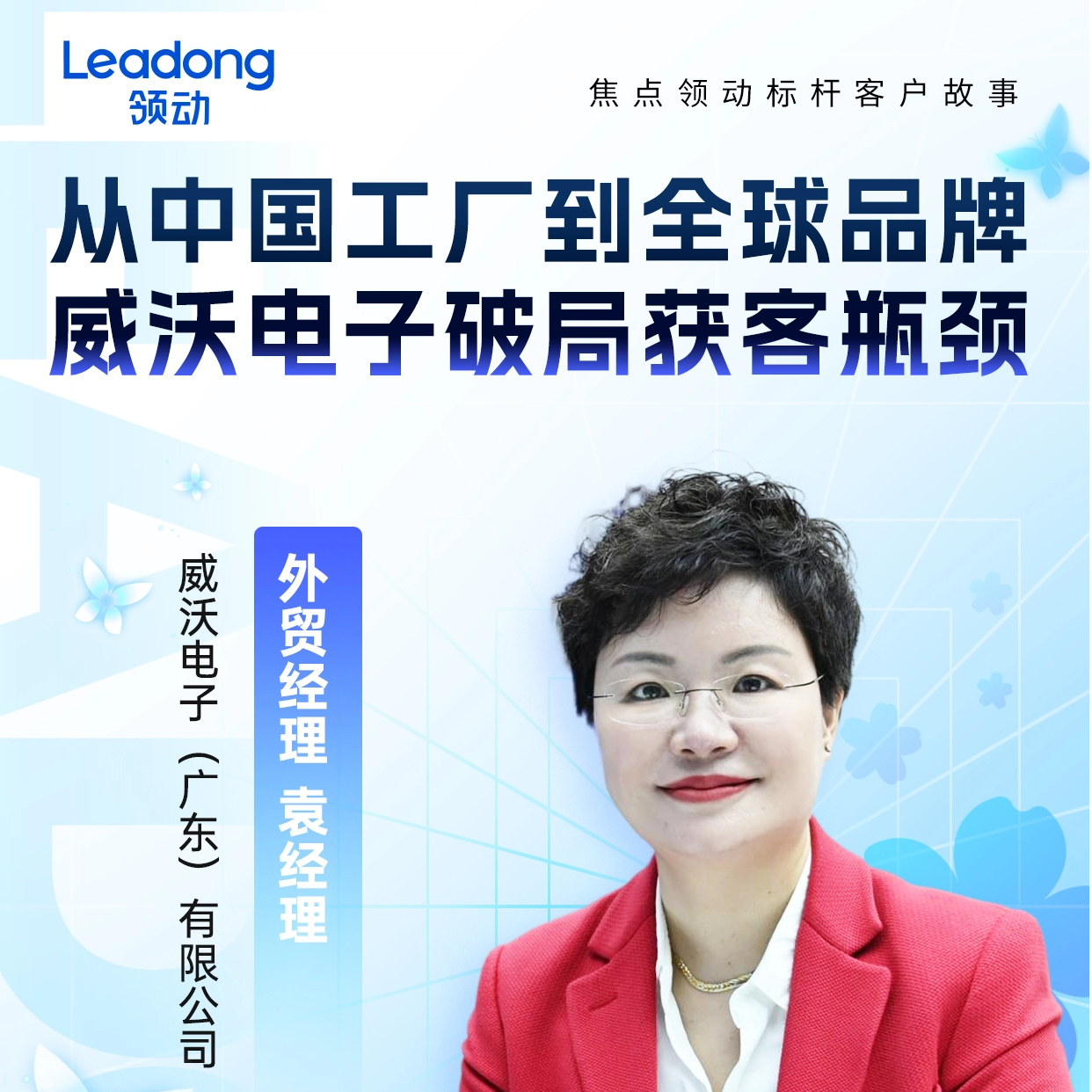 工业电子产品独立站案例：30年外贸人的破局选择，威沃电子合作领动通过独立站建站实现全球精准获客