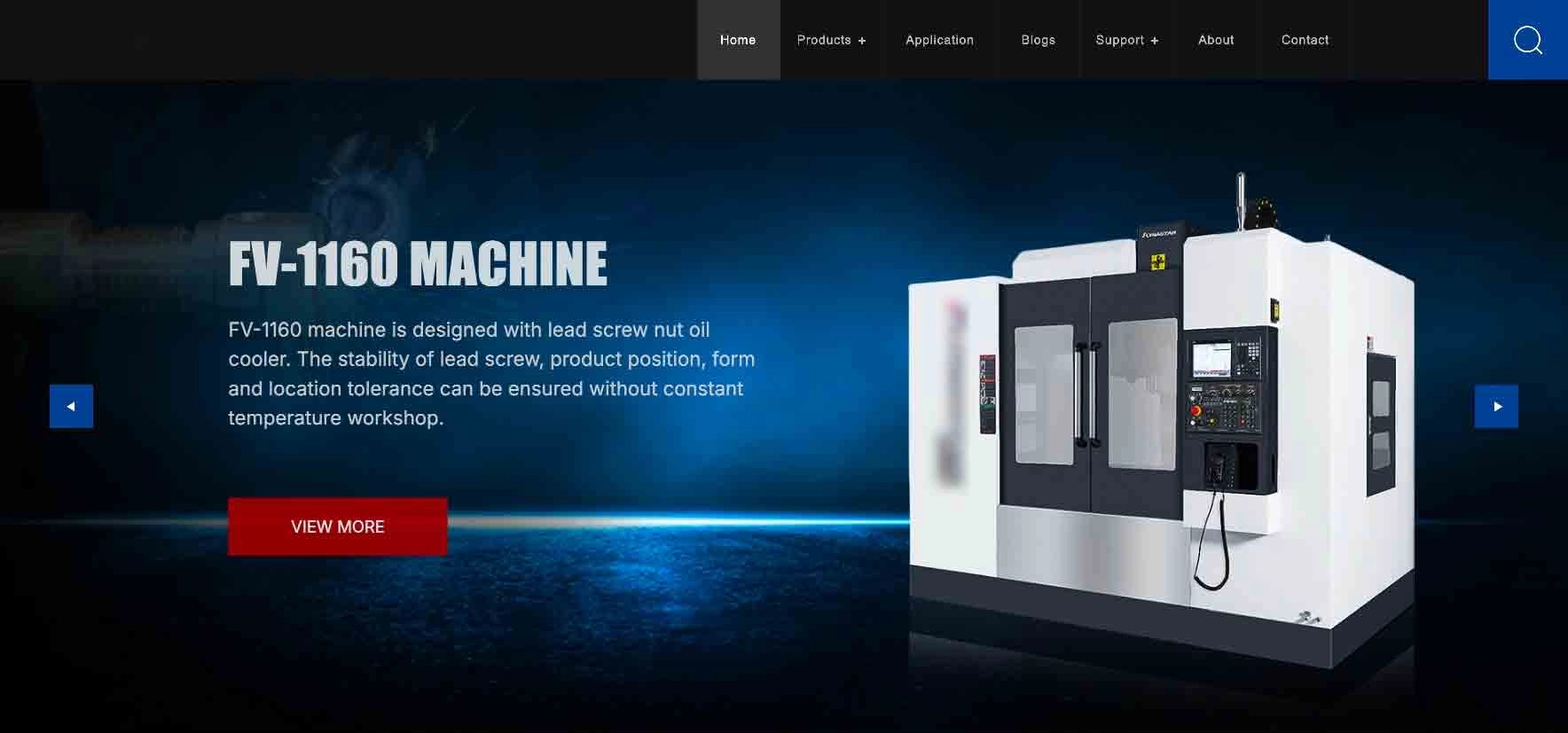 精密数控机床独立站展示